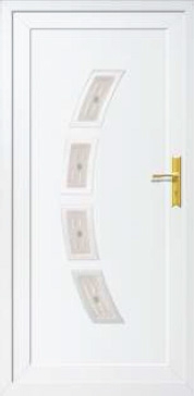 Fehér panel bejárati ajtó